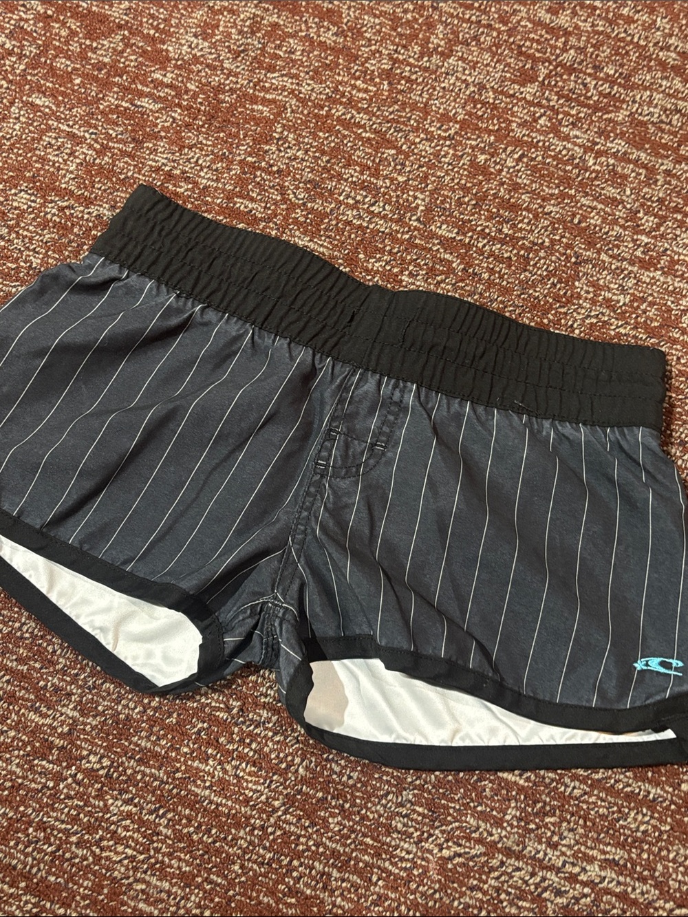 Vintage Y2K O’Neill swim shorts elastic waist surf short pinstripe casual beach